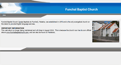 Desktop Screenshot of funchalbaptistchurch.org