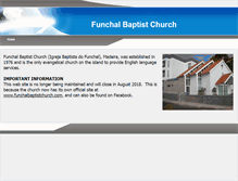 Tablet Screenshot of funchalbaptistchurch.org